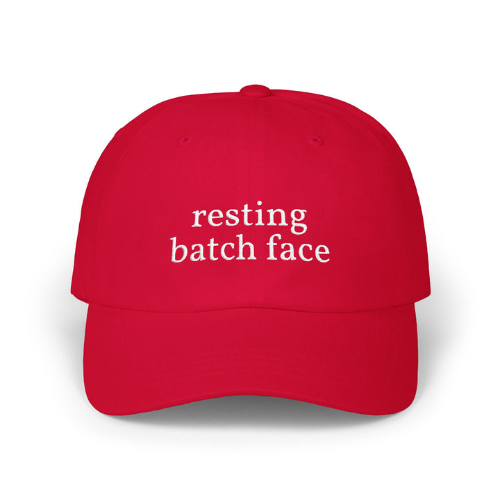 Resting Batch Face Embroidered Hat