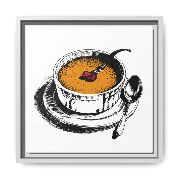 Crème Brûlée Canvas with Floating Frame
