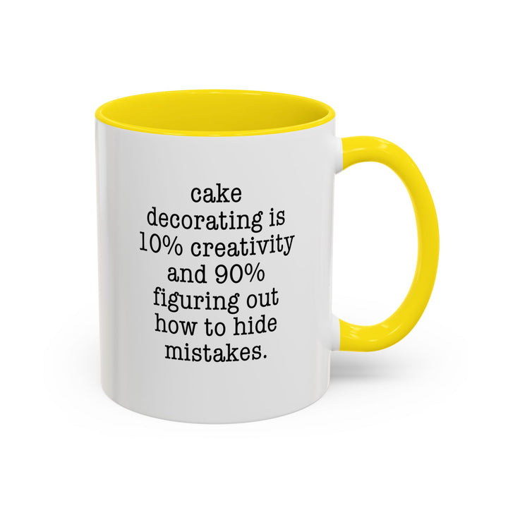 Cake Decorating Truth Color Accent Mug
