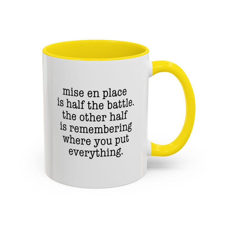 Mise en Place Struggles Color Accent Mug