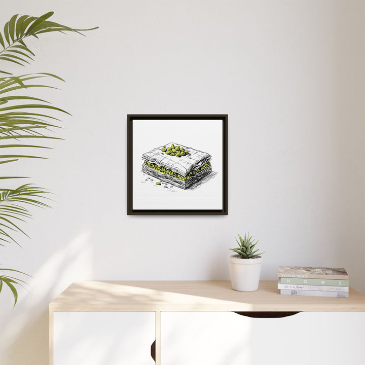 Baklava Canvas with Floating Frame