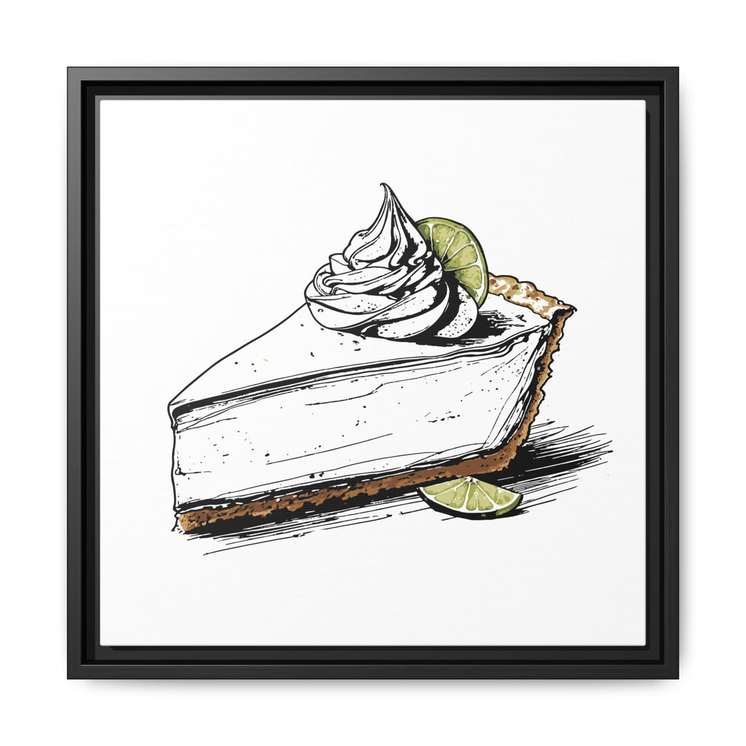 Key Lime Pie Canvas with Floating Frame