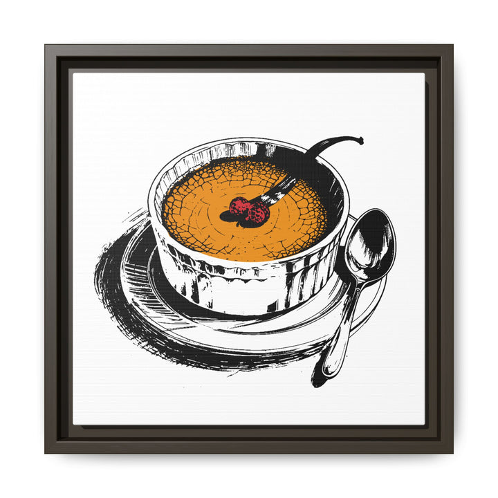 Crème Brûlée Canvas with Floating Frame