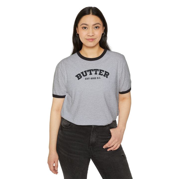 Butter Est. 8000 B.C. Ringer T-Shirt