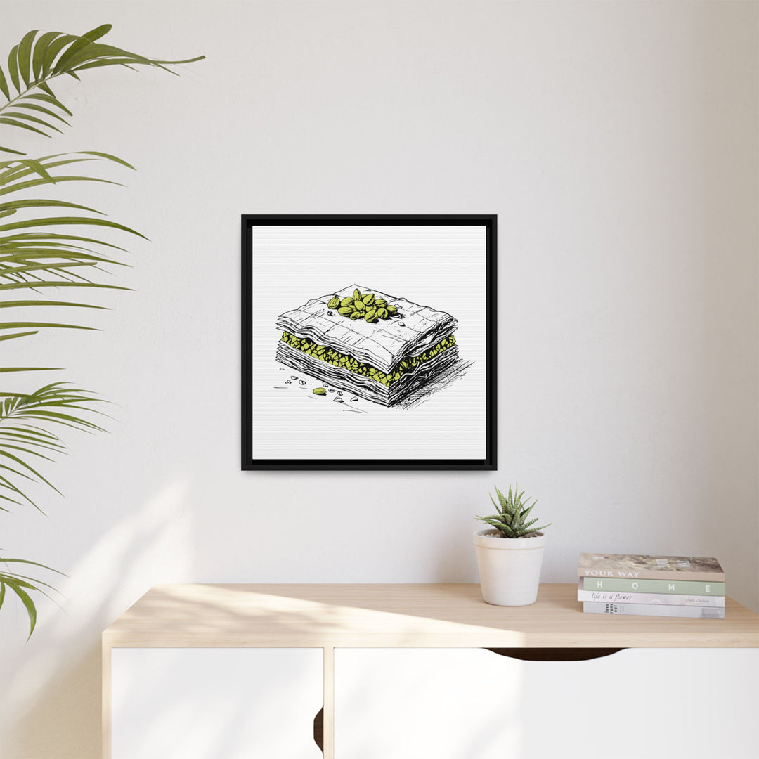Baklava Canvas with Floating Frame