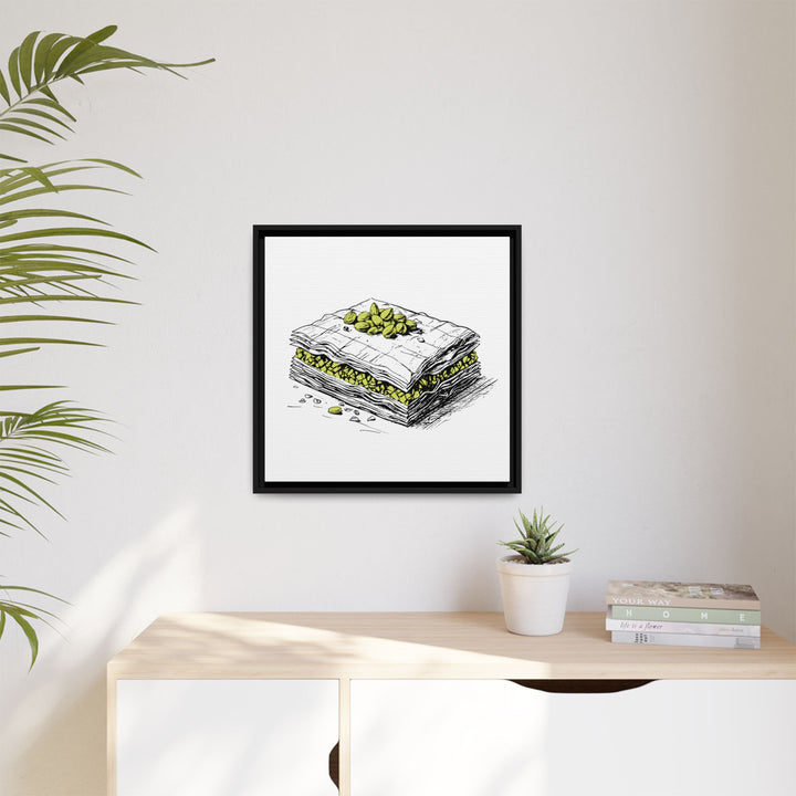 Baklava Canvas with Floating Frame