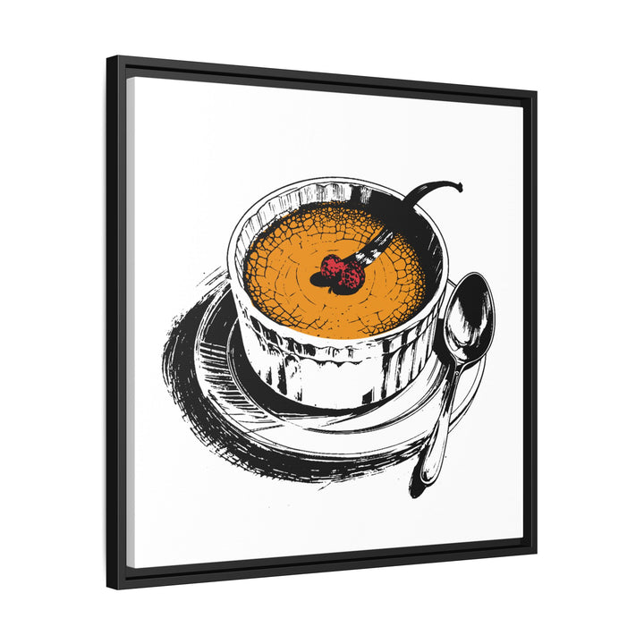 Crème Brûlée Canvas with Floating Frame