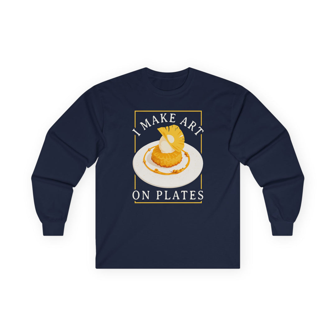 I Make Arts on Plates Long Sleeve T-Shirt