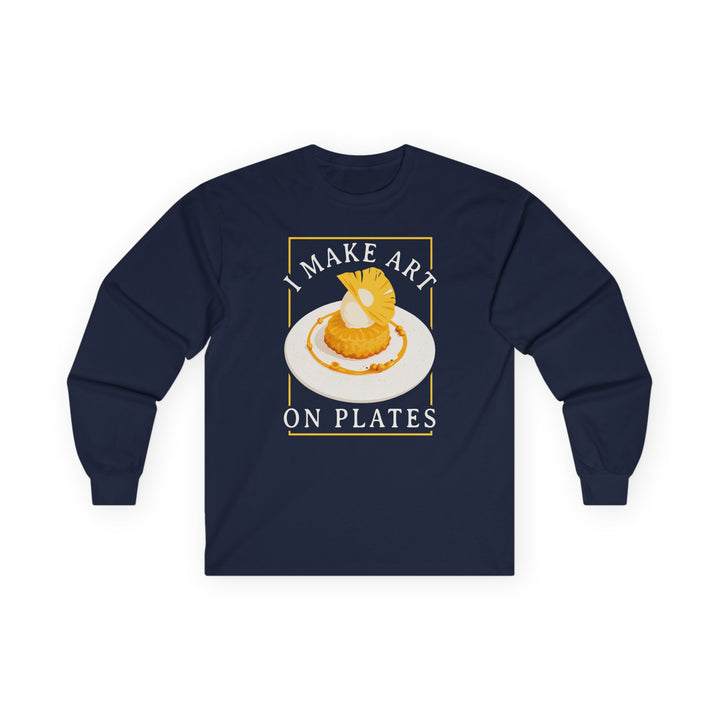 I Make Arts on Plates Long Sleeve T-Shirt