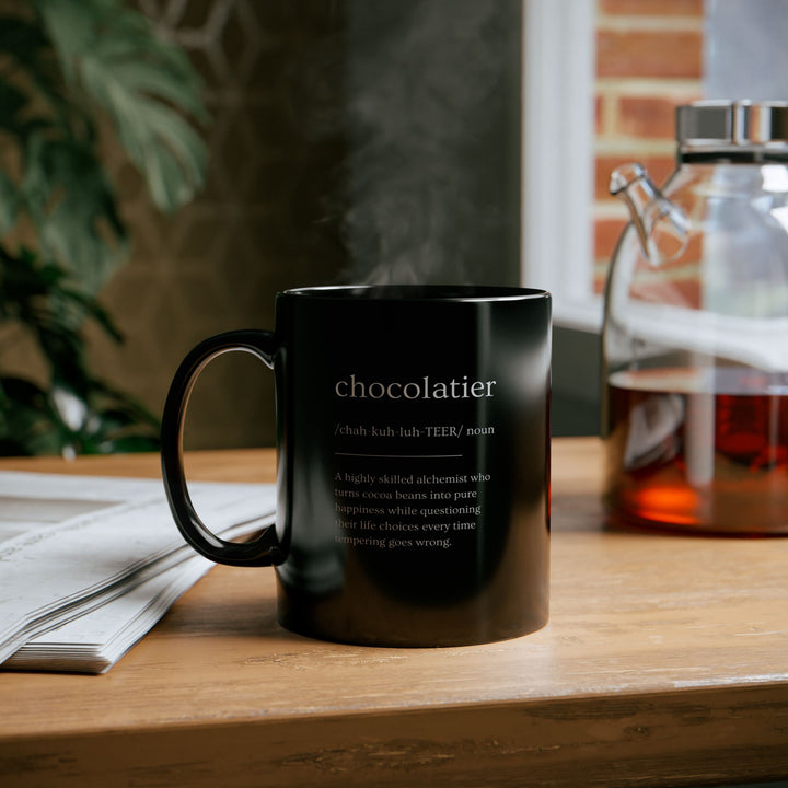 Chocolatier Definition Black Mug
