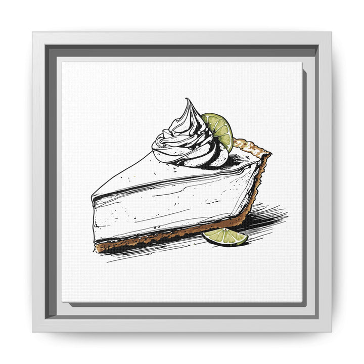 Key Lime Pie Canvas with Floating Frame