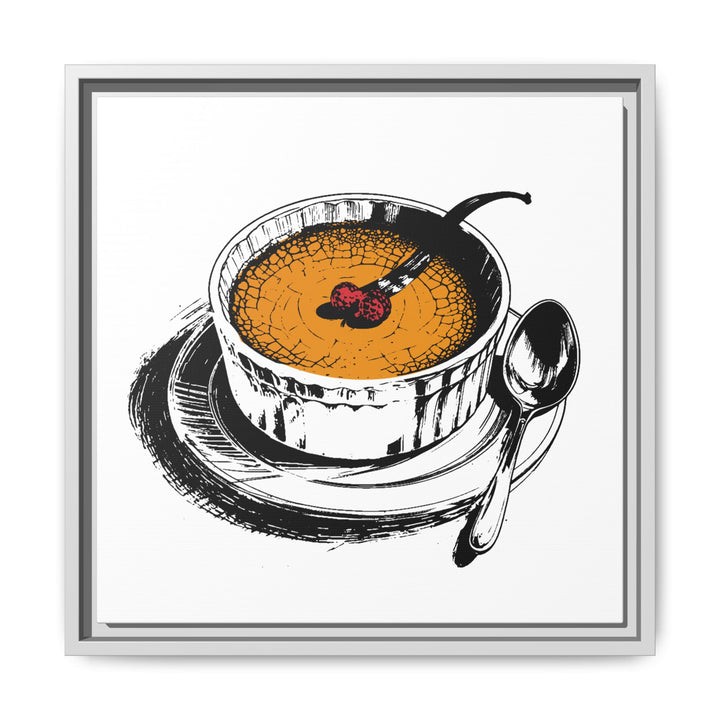 Crème Brûlée Canvas with Floating Frame