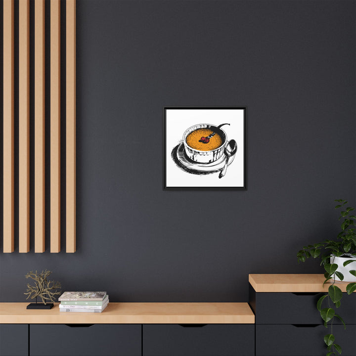 Crème Brûlée Canvas with Floating Frame