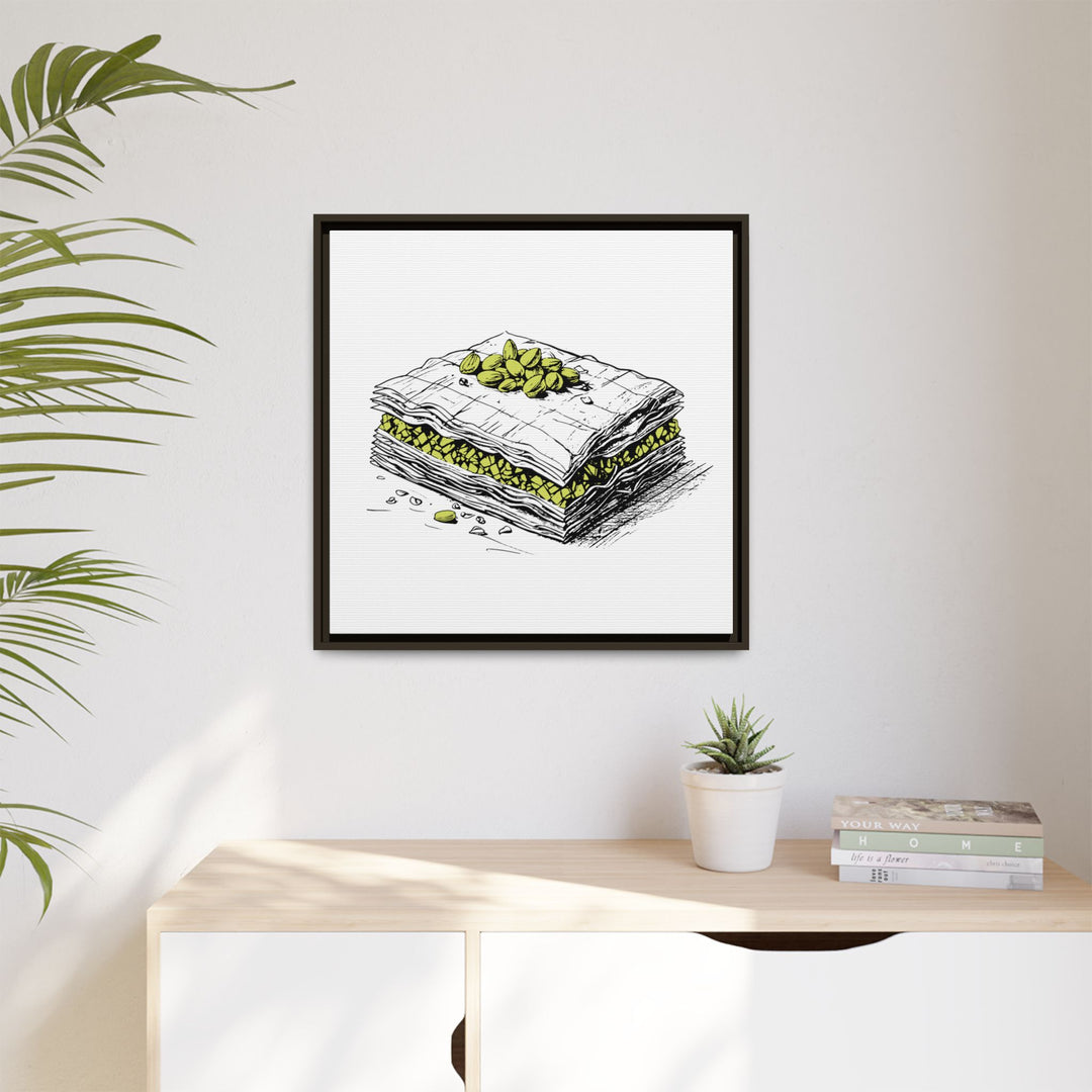 Baklava Canvas with Floating Frame