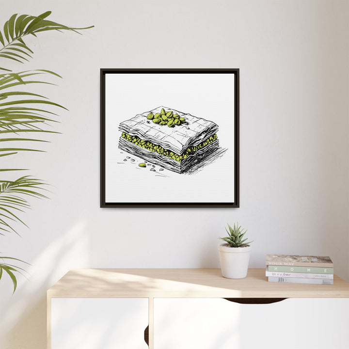 Baklava Canvas with Floating Frame