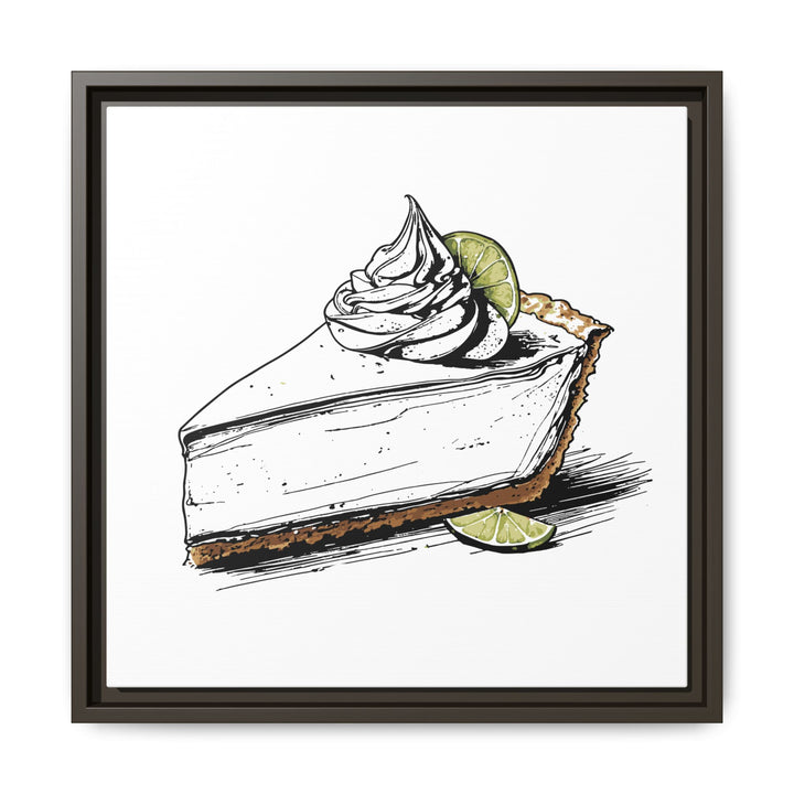 Key Lime Pie Canvas with Floating Frame