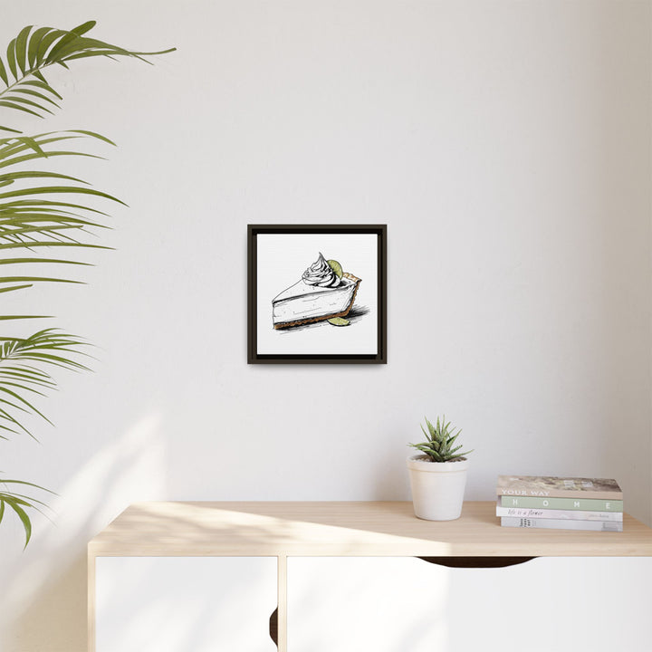 Key Lime Pie Canvas with Floating Frame