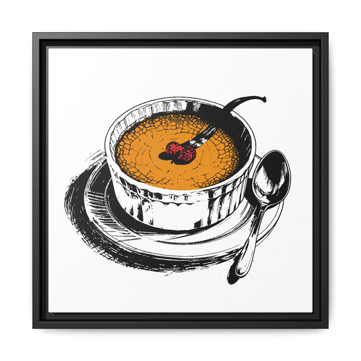 Crème Brûlée Canvas with Floating Frame