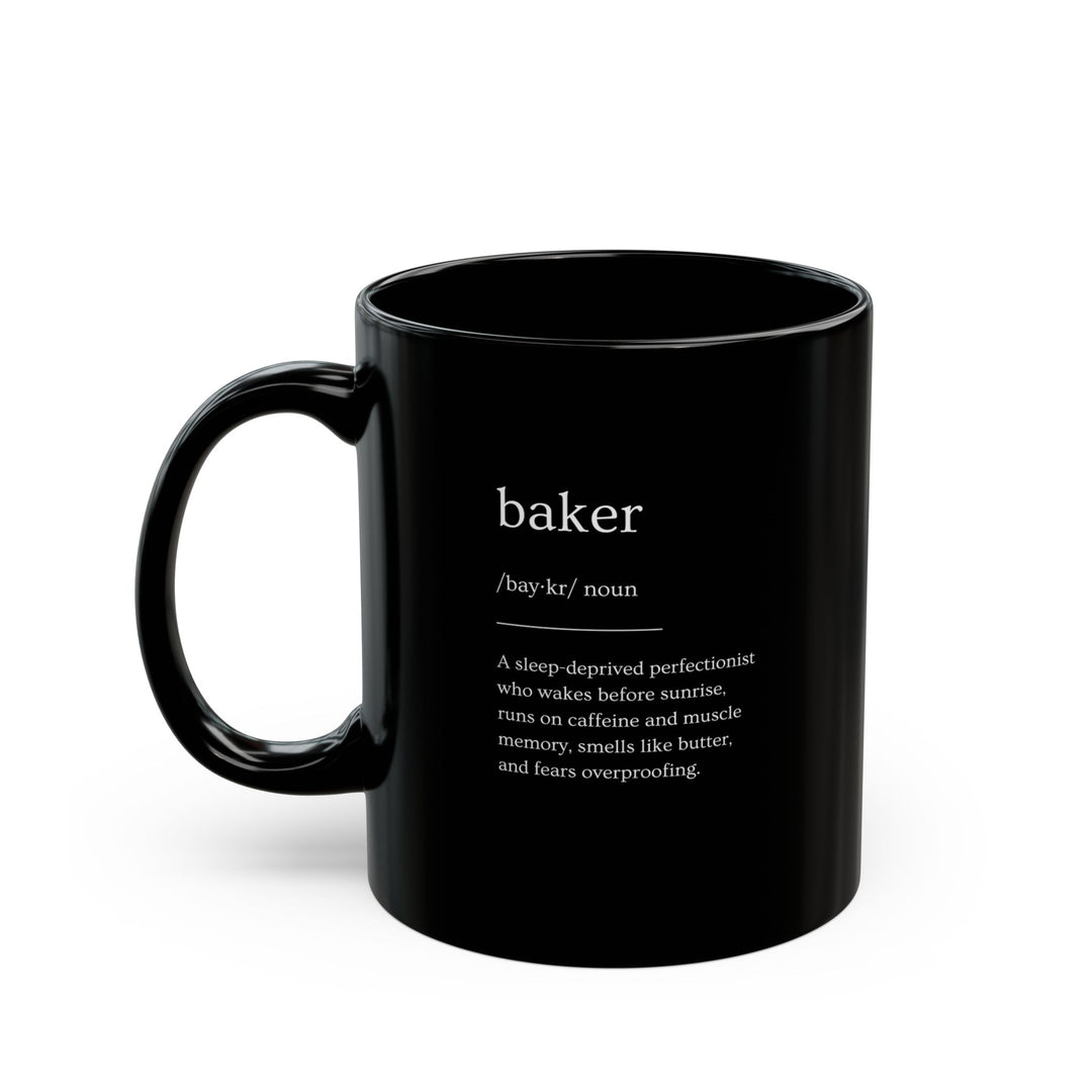 Baker Definition Black Mug