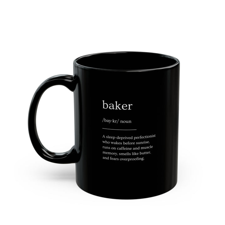 Baker Definition Black Mug