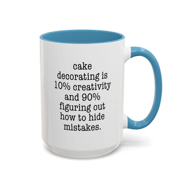Cake Decorating Truth Color Accent Mug