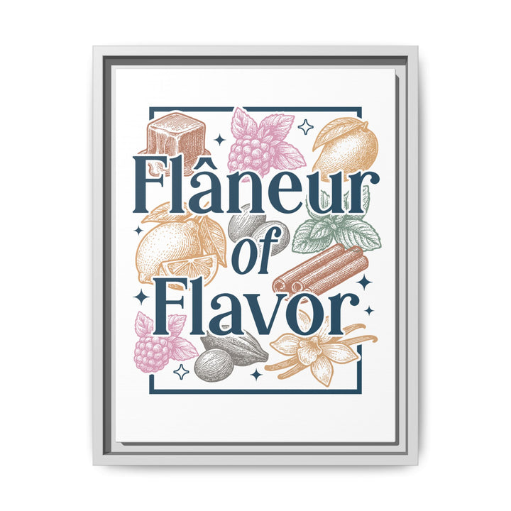 Flâneur of Flavor Framed Canvas