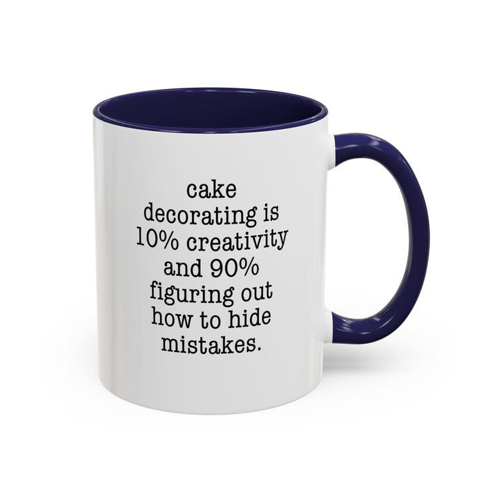Cake Decorating Truth Color Accent Mug