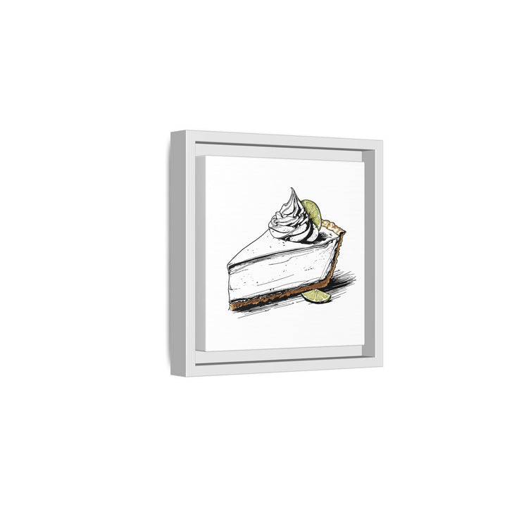 Key Lime Pie Canvas with Floating Frame