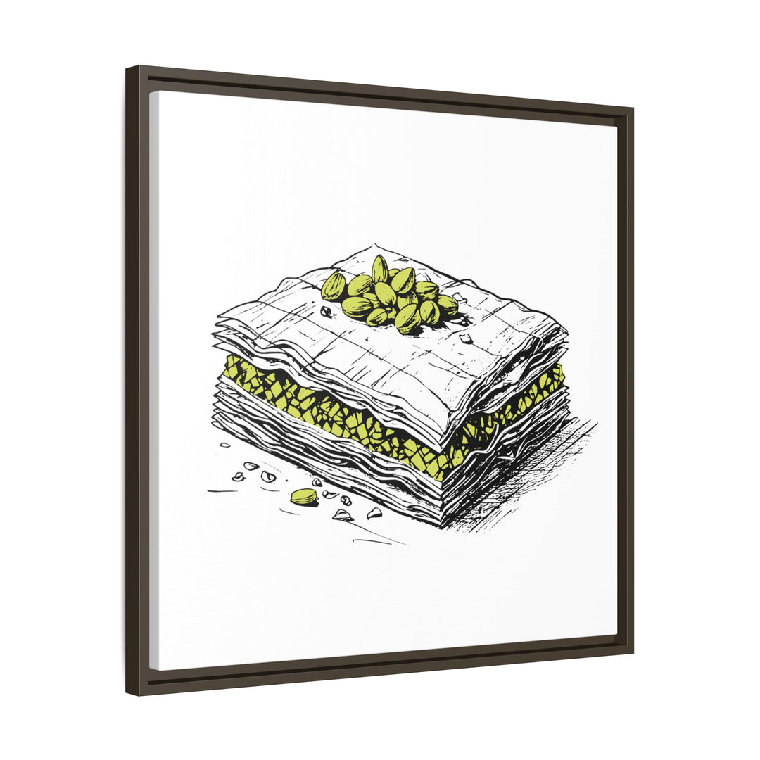 Baklava Canvas with Floating Frame