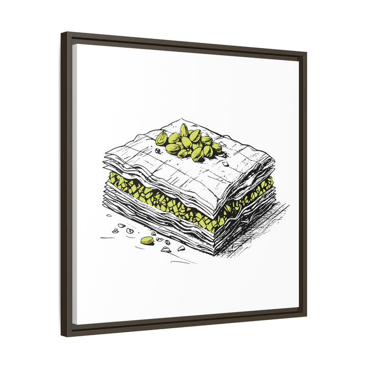 Baklava Canvas with Floating Frame