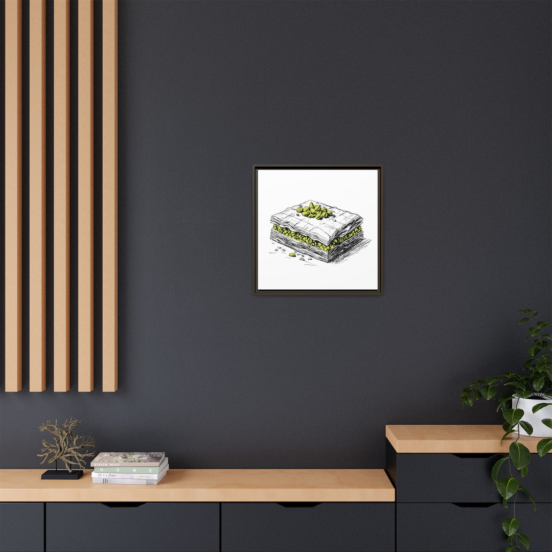 Baklava Canvas with Floating Frame