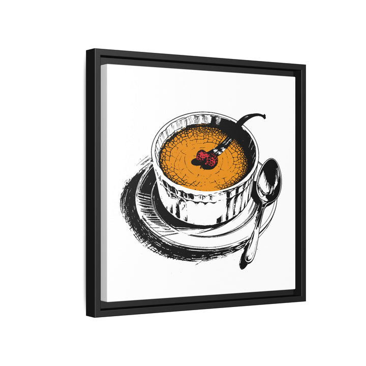 Crème Brûlée Canvas with Floating Frame