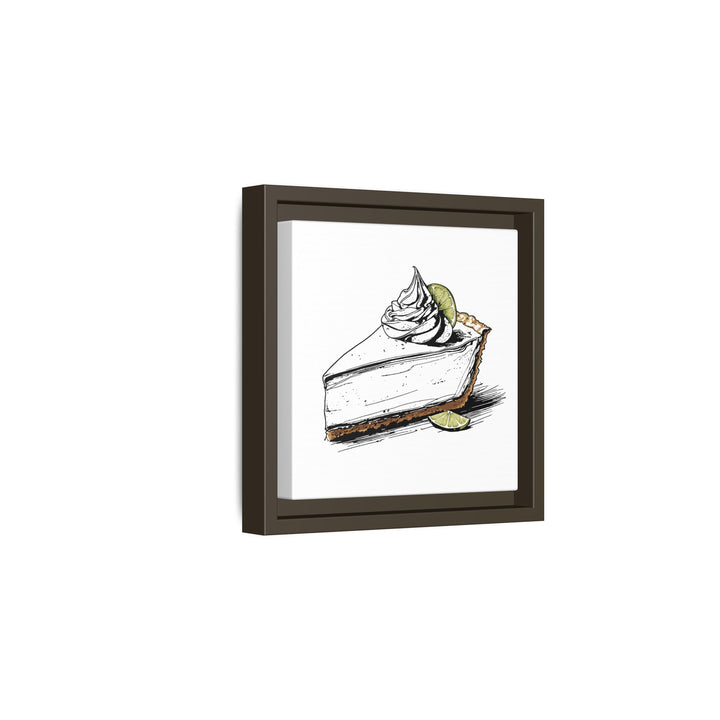 Key Lime Pie Canvas with Floating Frame