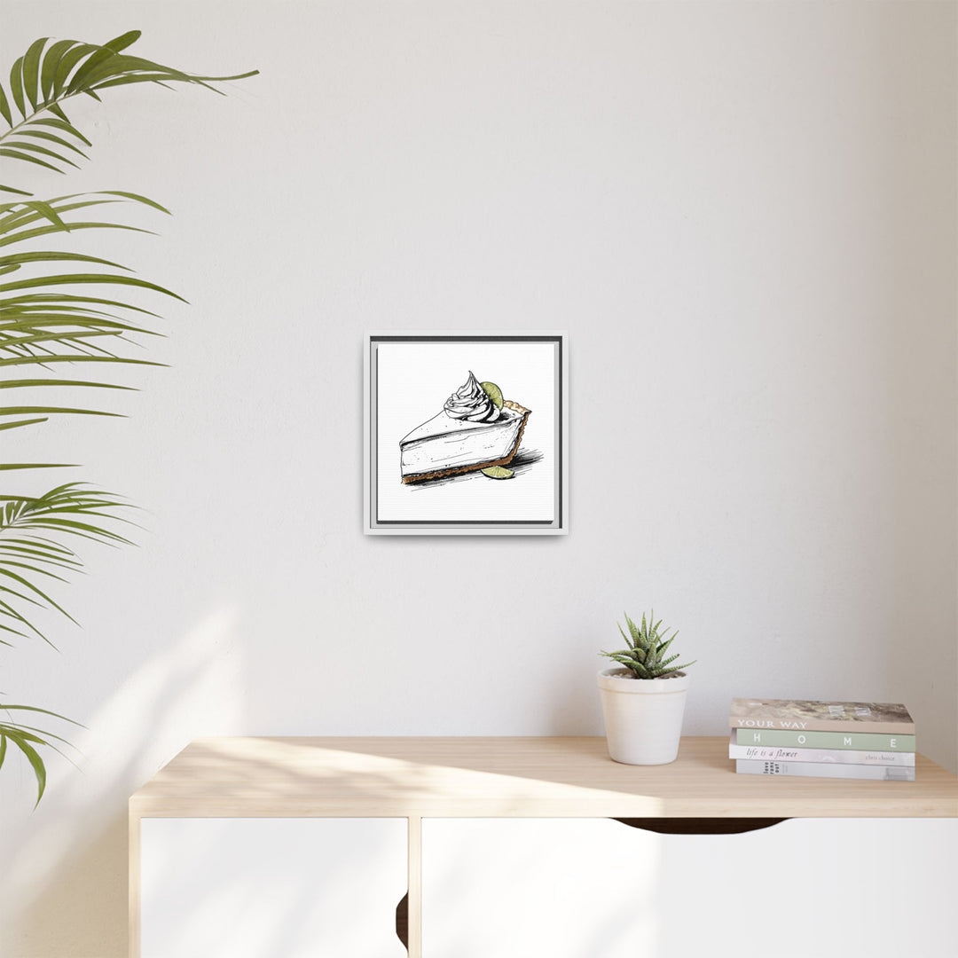 Key Lime Pie Canvas with Floating Frame