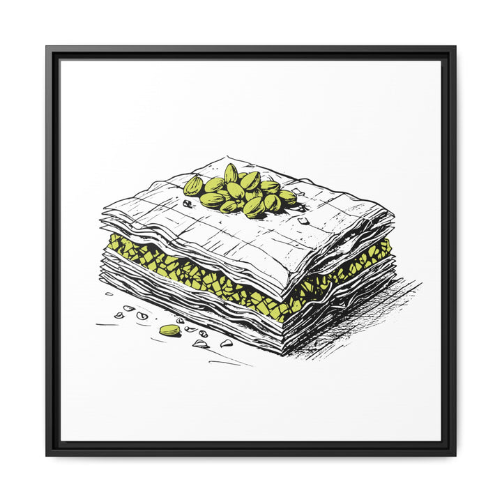 Baklava Canvas with Floating Frame