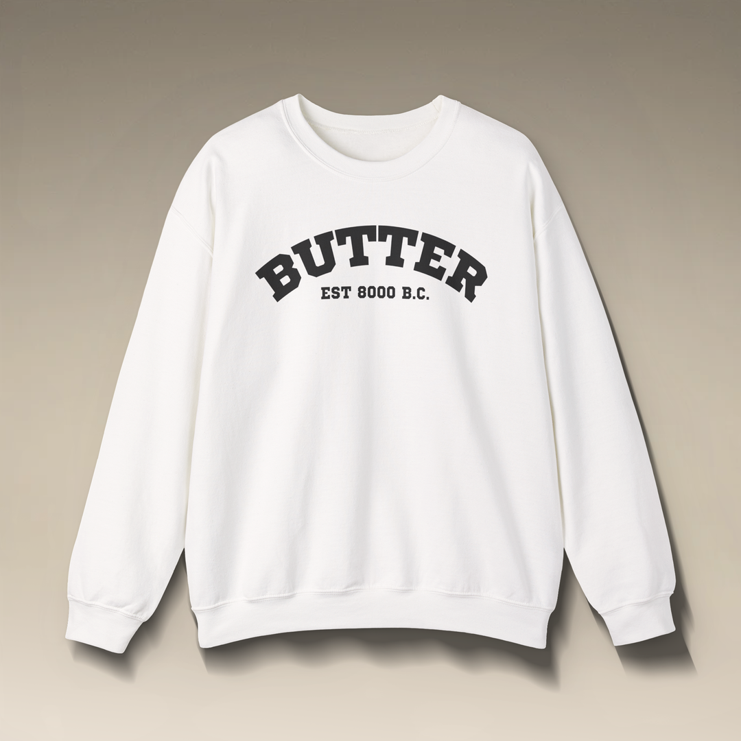 Butter Est. 8000 B.C. Crewneck Sweatshirt