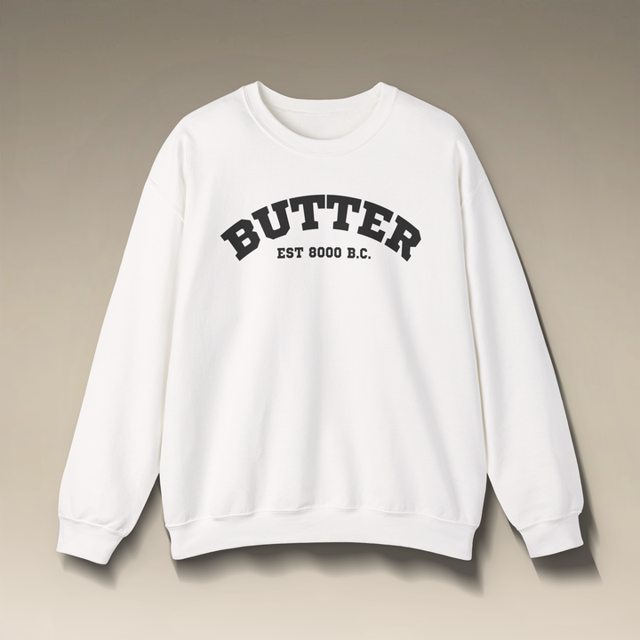 Butter Est. 8000 B.C. Crewneck Sweatshirt