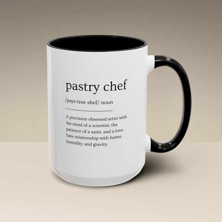 Pastry Chef Definition Color Accent Mug