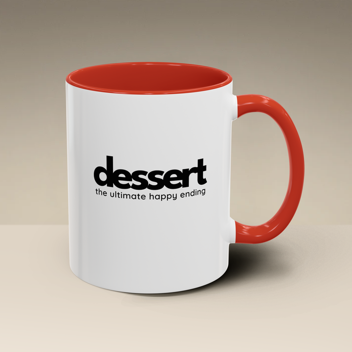 Dessert: The Ultimate Happy Ending Color Accent Mug
