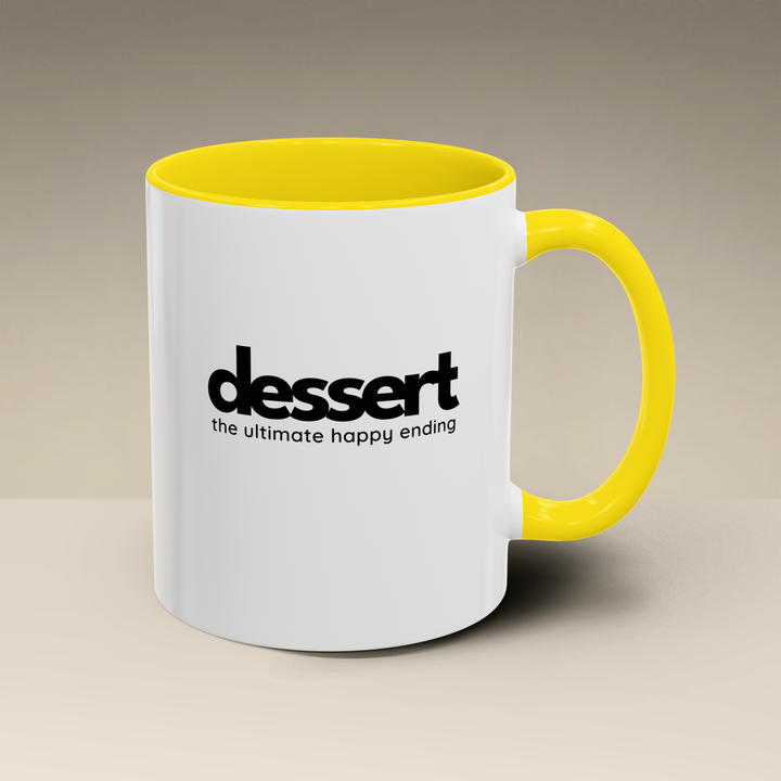 Dessert: The Ultimate Happy Ending Color Accent Mug