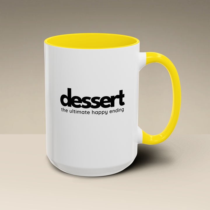 Dessert: The Ultimate Happy Ending Color Accent Mug