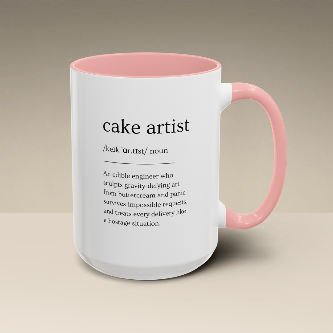 Cake Artist Definition Color Accent Mug