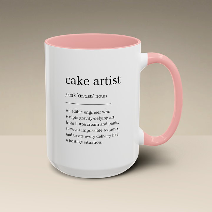 Cake Artist Definition Color Accent Mug
