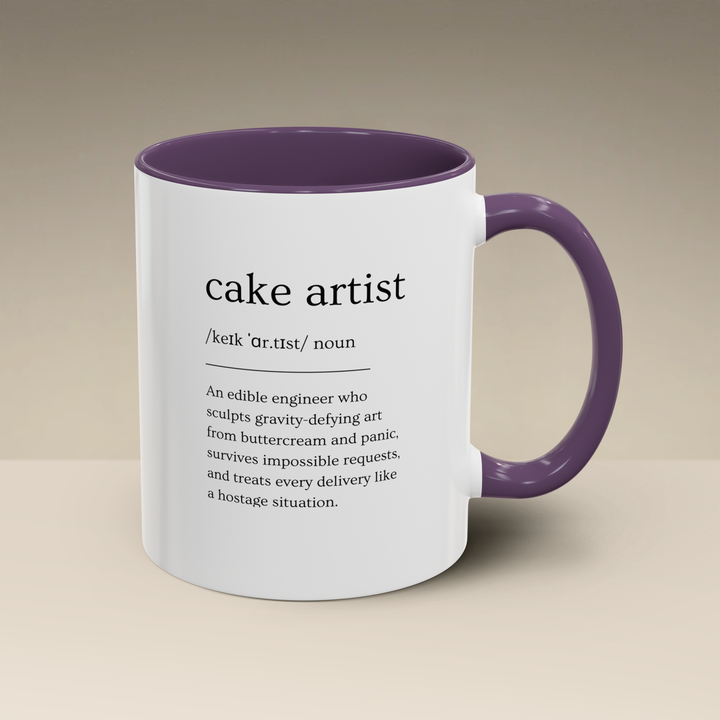 Cake Artist Definition Color Accent Mug
