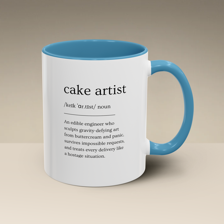Cake Artist Definition Color Accent Mug