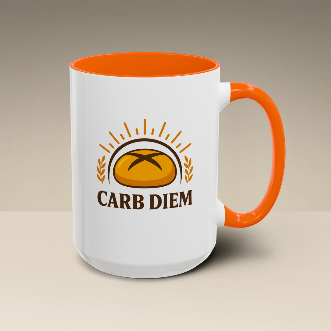 Carb Diem Color Accent Mug