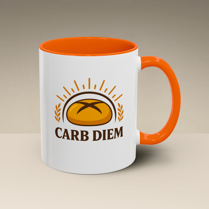 Carb Diem Color Accent Mug