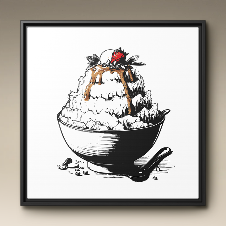 Bingsu Framed Canvas