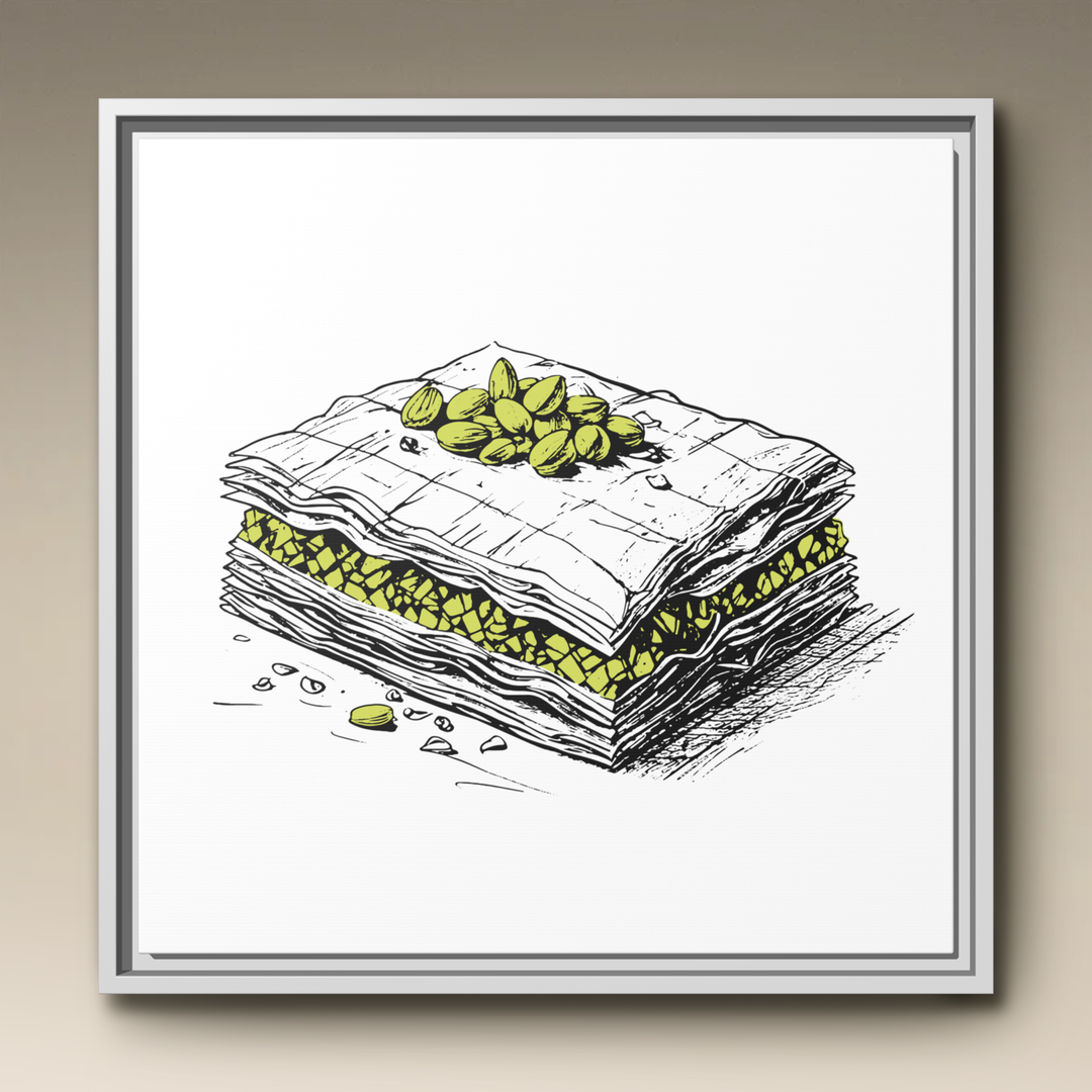 Baklava Framed Canvas