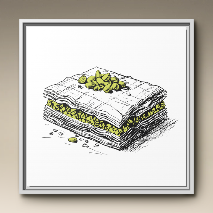 Baklava Framed Canvas